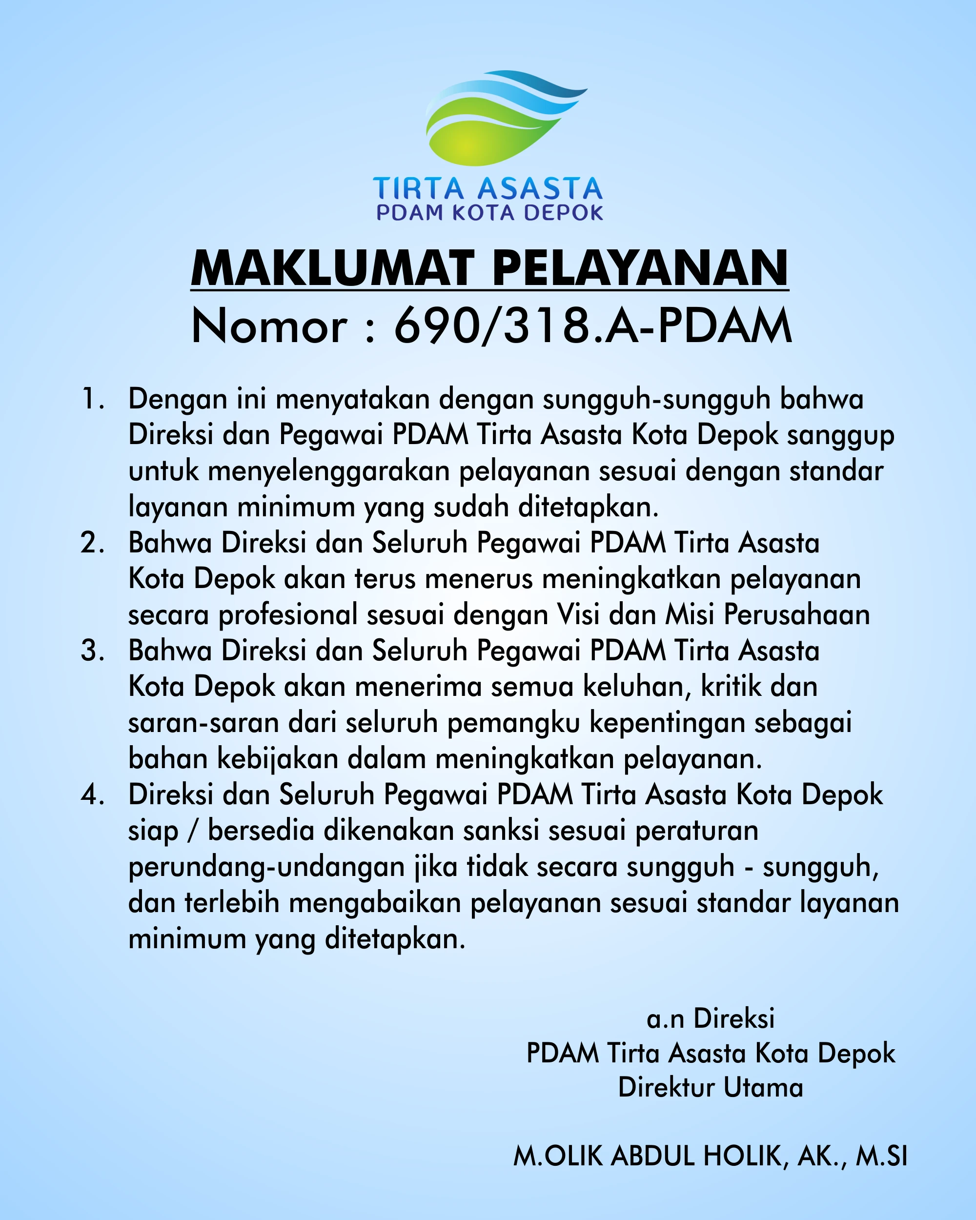 Maklumat Pelayanan