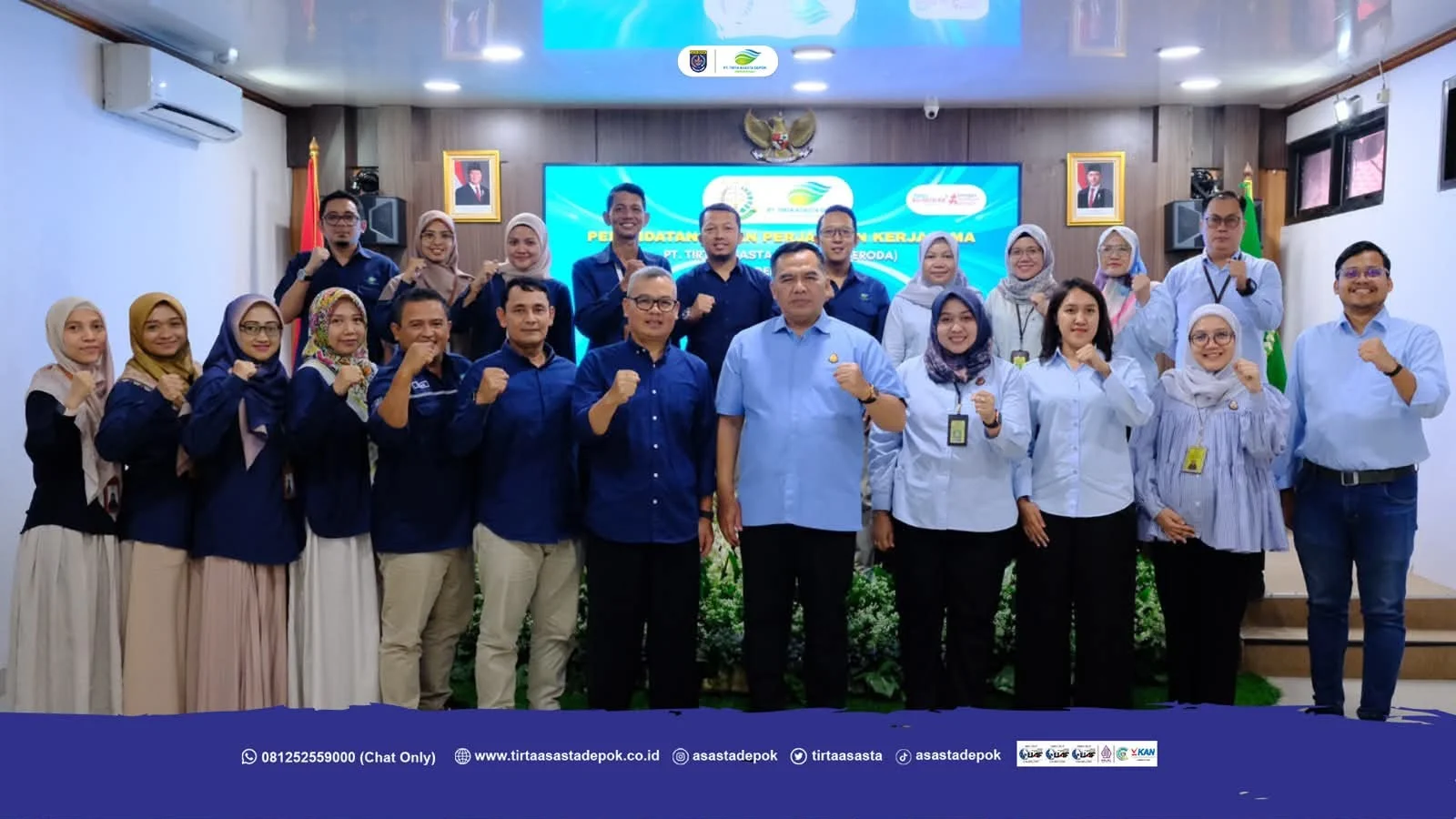 PT Tirta Asasta Depok (Perseroda) dan Kejaksaan Negeri Kota Depok Tandatangani Perjanjian Kerja Sama Penanganan Permasalahan Hukum Perdata dan Tata Usaha Negara